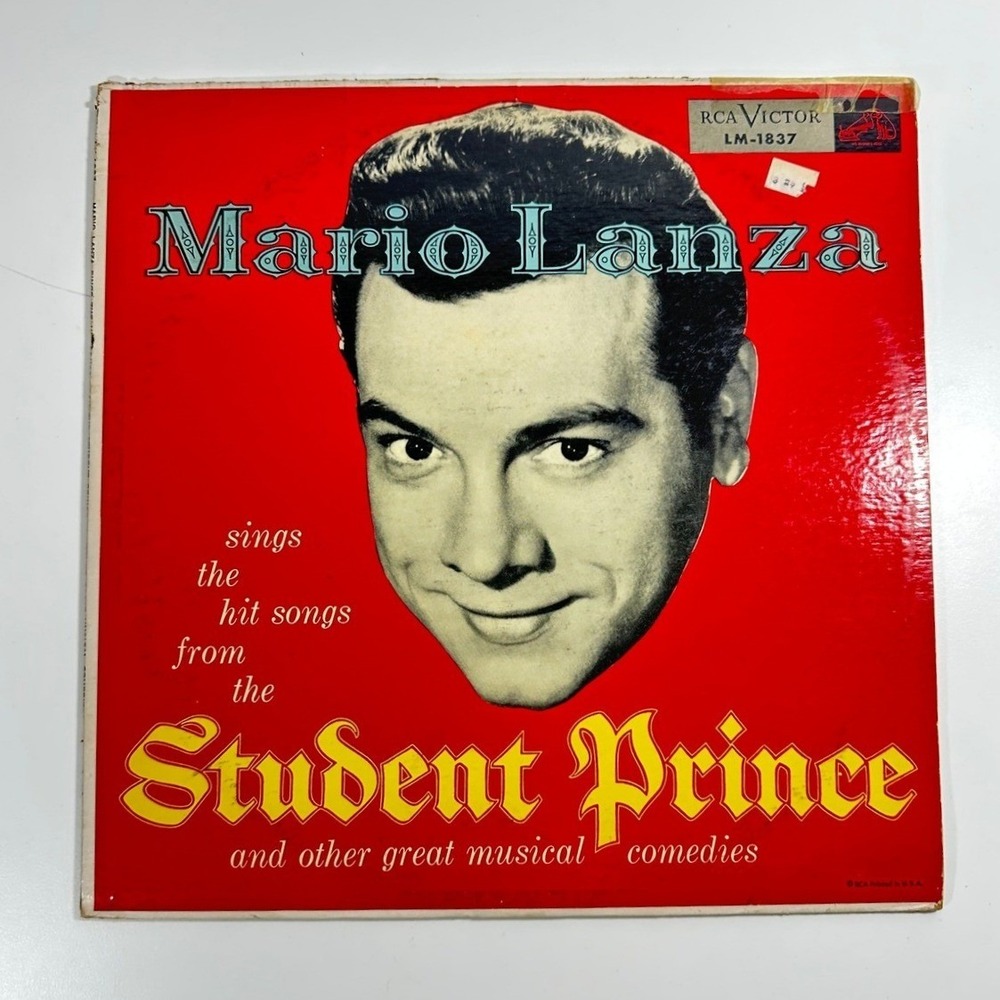 Mario Lanza The Student Prince Vinyl LP RCA‎ Victor LM-1837 Red Seal 1954